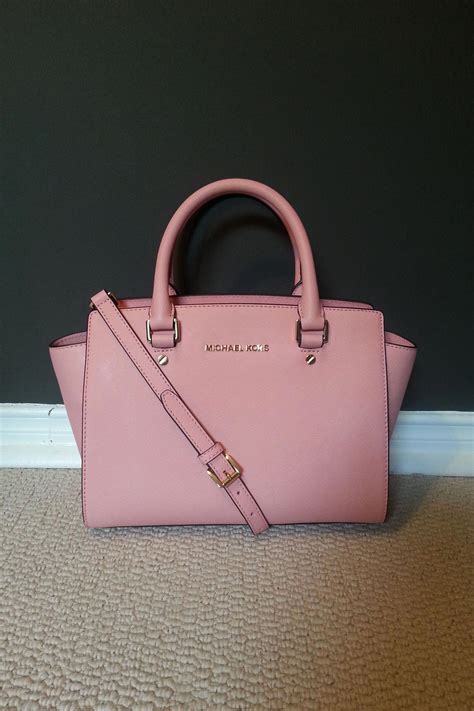 michael kors blush pink bag|michael kors large pink tote.